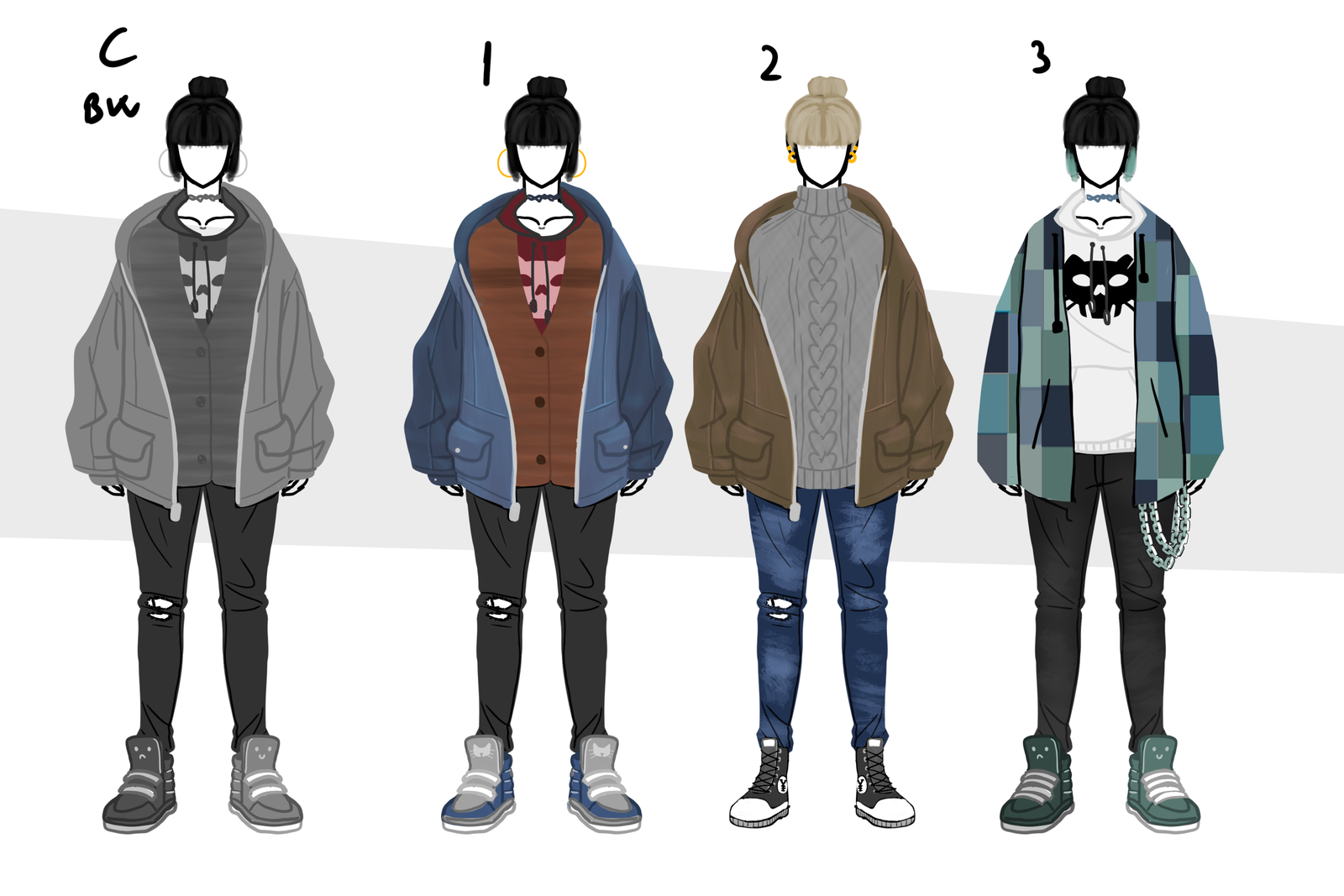 Lily costume refinement studies
